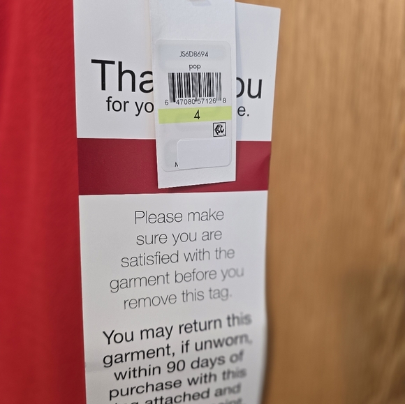 Jessica Simpson red dress. Size 4 - Picture 4 of 4